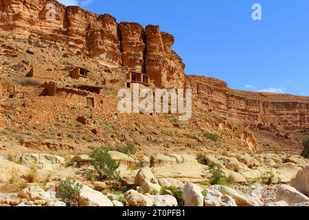 Canyon de Ghoufi, montagnes d'Aurès, Algérie Banque D'Images