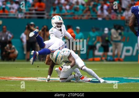 Miami, Floride, États-Unis. 08 octobre 2023. Miami Dolphins v New York Giants - NFL, Miami Gardens, Floride, USA 10/8/2023 Dolphins 31 NYG 16 photo : Chris Arjoon/crédit : Chris ARJOON/Alamy Live News Banque D'Images