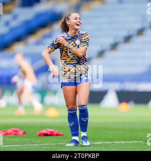 Leicester, Royaume-Uni. 08 octobre 2023. Hannah Cain de Leicester au stade King Power Stadium de Leicester, en Angleterre, lors du match de la FA Women's Super League entre Leicester City Women et Everton Women le 8 octobre 2023. Photo de Stuart Leggett. Usage éditorial uniquement, licence requise pour un usage commercial. Aucune utilisation dans les Paris, les jeux ou les publications d'un seul club/ligue/joueur. Crédit : UK Sports pics Ltd/Alamy Live News Banque D'Images