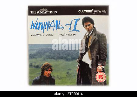 Withnail et I - carte promotionnelle DVD case sur fond blanc Banque D'Images