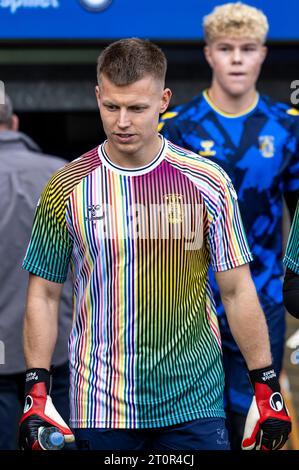 Broendby, Danemark. 08 octobre 2023. Le gardien Patrick Pentz de Broendby IF vu avant le 3F Superliga match entre Broendby IF et Viborg FF au Broendby Stadion à Broendby. (Crédit photo : Gonzales photo/Alamy Live News Banque D'Images