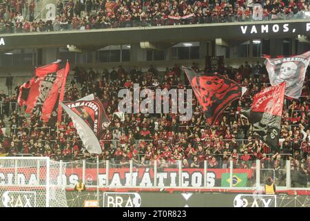 Curitiba, Brésil. 08 octobre 2023. PR - CURITIBA - 10/08/2023 - BRÉSILIEN A 2023, ATHLETICO-PR (photo Gabriel Machado/AGIF/Sipa USA) crédit : SIPA USA/Alamy Live News Banque D'Images