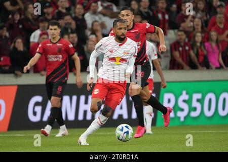 Curitiba, Brésil. 08 octobre 2023. Lors de l'Athletico x Red Bull Bragantino qui s'est tenu à la Ligga Arena à Curitiba, PR. Crédit : Carlos Pereyra/FotoArena/Alamy Live News Banque D'Images