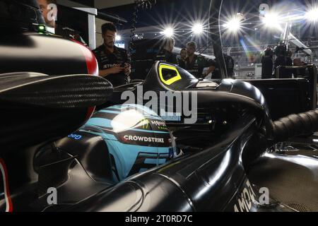 RUSSELL George (gbr), Mercedes AMG F1 Team W14, portrait lors du Grand Prix du Qatar de Formule 1 2023, 17e manche du Championnat du monde de Formule 1 2023 du 6 au 8 octobre 2023 sur le circuit international Lusail, à Doha, Qatar Banque D'Images