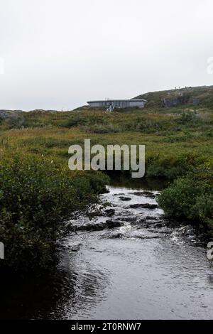 Ruisseau à l’Anse aux Meadows, Terre-Neuve-et-Labrador, Canada Banque D'Images