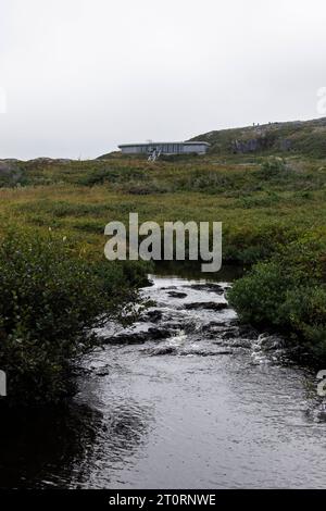 Ruisseau à l’Anse aux Meadows, Terre-Neuve-et-Labrador, Canada Banque D'Images