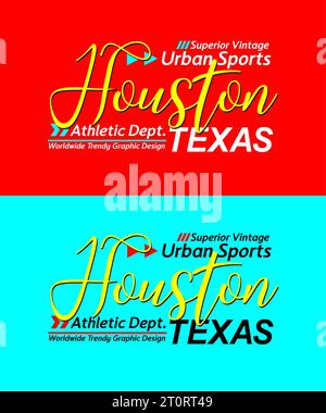 Houston Urban calligraphie typeface supérieure vintage, typographie, pour t-shirt, affiches, étiquettes, etc Illustration de Vecteur