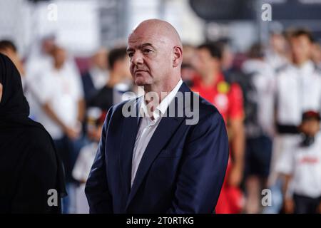 Doha, Qatar. 8 octobre 2023. Giovanni 'Gianni' Infantino (Président de la FIFA), Grand Prix de F1 du Qatar sur le circuit international de Lusail le 8 octobre 2023 à Doha, Qatar. (Photo de HOCH ZWEI) crédit : dpa/Alamy Live News Banque D'Images