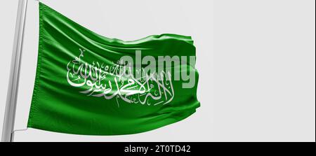 Drapeau du Hamas israël vs palestina, traduire la guerre Israël-Hamas Banque D'Images