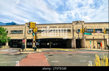 Gare de Newark Penn à Newark - New Jersey, États-Unis Banque D'Images