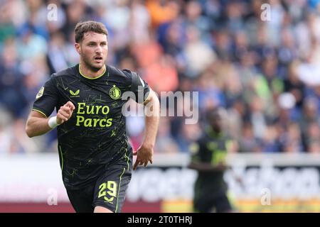 Zwolle, pays-Bas. 08 octobre 2023. Santiago Gimenez de Feyenoord lors du match néerlandais d'Eredivisie entre PEC Zwolle et Feyenoord le 8 octobre 2023 à Zwolle, pays-Bas Credit : Orange pics BV/Alamy Live News Banque D'Images