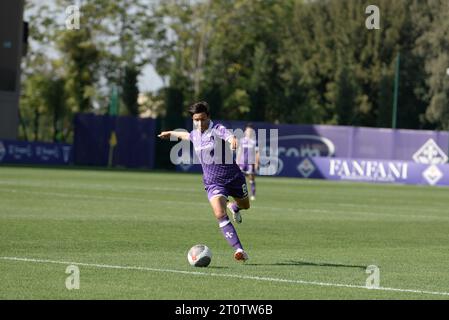 Florence, Italie. 08 octobre 2023. Florence, Italie, 8 octobre 2023 : Alice Parisi (8 Fiorentina) lors du match de Serie A Womens League entre Fiorentina et Naples au Viola Park à Florence, Italie. (Sara Esposito/SPP) crédit : SPP Sport Press photo. /Alamy Live News Banque D'Images