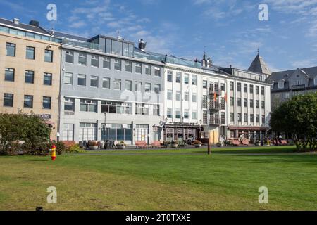 Le pub anglais sur la place Austurvollur A à Reykjavik Islande Banque D'Images