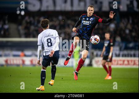 Aarhus, Danemark. 08 octobre 2023. Viktor Claesson (7) du FC Copenhagen vu lors du match 3F Superliga entre Aarhus GF et le FC Copenhagen au Ceres Park à Aarhus. (Crédit photo : Gonzales photo/Alamy Live News Banque D'Images