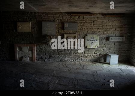 Col de Futa Cimetière militaire allemand de la Seconde Guerre mondiale entre Bologne et Florence dans les Apennins Italie septembre 2023 Cimetière allemand du col de Futa (Deutsche sol Banque D'Images