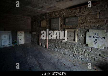 Col de Futa Cimetière militaire allemand de la Seconde Guerre mondiale entre Bologne et Florence dans les Apennins Italie septembre 2023 Cimetière allemand du col de Futa (Deutsche sol Banque D'Images