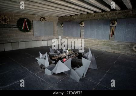 Col de Futa Cimetière militaire allemand de la Seconde Guerre mondiale entre Bologne et Florence dans les Apennins Italie septembre 2023 Cimetière allemand du col de Futa (Deutsche sol Banque D'Images