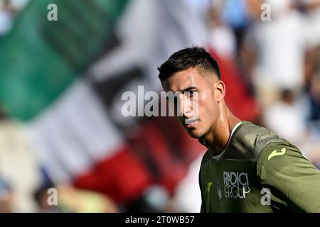 Rome, Italie. 08 octobre 2023. Juan Musso d'Atalanta BC lors du match de football Serie A entre SS Lazio et Atalanta BC au stade Olimpico de Rome (Italie), le 8 octobre 2023. Crédit : Insidefoto di andrea staccioli/Alamy Live News Banque D'Images