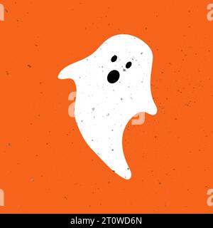Petit fantôme mignon. Fantôme mignon célébrer Halloween. Illustrations vectorielles de fantôme mignon pour les enfants à Halloween Illustration de Vecteur