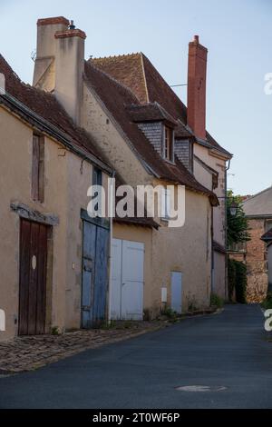 Ville de marché de la Chatre dans le sud-est du département de l'Indre, France Banque D'Images