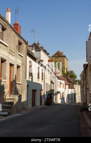 Ville de marché de la Chatre dans le sud-est du département de l'Indre, France Banque D'Images