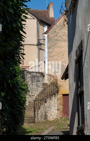 Ville de marché de la Chatre dans le sud-est du département de l'Indre, France Banque D'Images