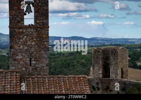 Monteriggioni Toscane Italie sept 2023 Monteriggioni est une commune de la province de Sienne dans la région italienne de Toscane. Elle est limitrophe des communes Banque D'Images