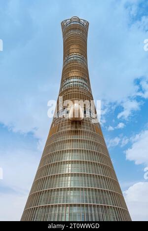 The Torch Tower alias Aspire Tower, Doha, Qatar Banque D'Images