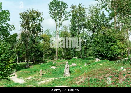 L’ancien site de Fleury-devant-Douaumont abandonné et détruit lors de la bataille de Verdun (Verdun/France) Banque D'Images