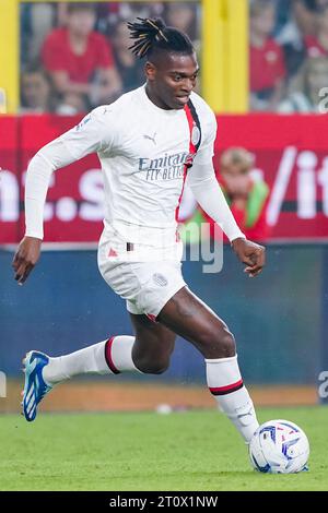 Gênes, Italie. 07 octobre 2023. Rafael Leao de l'AC Milan lors du match Serie A Tim entre Genoa CFC et AC Milan au Luigi Ferrari Stadium le 7 octobre 2023 à Gênes, Italie. Crédit : Giuseppe Maffia/Alamy Live News Banque D'Images