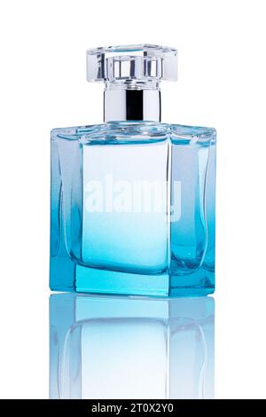 Flacon de parfum, de forme et de couleur génériques. Bouteille de parfum. Vaporiser après rasage. Eau de toilette. Banque D'Images