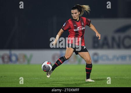 Milan, Italie. 07 octobre 2023. Milan, Italie, 07.10.23 Alia Guagni (37 AC Milan) lors du match féminin de Serie A entre l'AC Milan et la Juventus FC au Vismara Sports Center à Milan, Italia Soccer (Cristiano Mazzi/SPP) crédit : SPP Sport Press photo. /Alamy Live News Banque D'Images