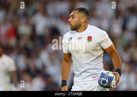 Lille, France. 7 octobre 2023. Joe marchant d'Angleterre lors du match de la coupe du monde de rugby 2023 au Stade Pierre Mauroy, Lille. Le crédit photo devrait être : Paul Thomas/Sportimage crédit : Sportimage Ltd/Alamy Live News Banque D'Images