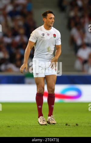 Lille, France. 7 octobre 2023. Alex Mitchell d'Angleterre lors du match de la coupe du monde de rugby 2023 au Stade Pierre Mauroy, Lille. Le crédit photo devrait être : Paul Thomas/Sportimage crédit : Sportimage Ltd/Alamy Live News Banque D'Images