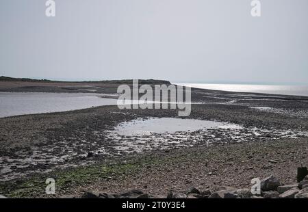 Marée basse à Sully Island à Swanbridge près de Penarth South Wales UK Banque D'Images