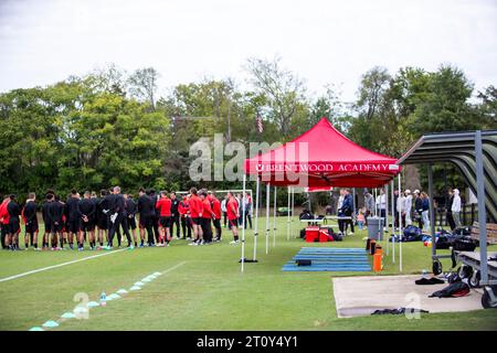 Nashville, Tennessee, États-Unis. 9 octobre 2023. USMNT s'entraîne à la Brentwood Academy à Brentwood, Tennessee, quelques jours avant leurs prochains matchs amicaux contre l'Allemagne et le Ghana. (Kindell Buchanan/Alamy Live News) Banque D'Images