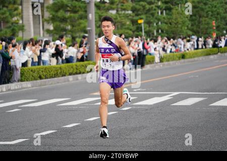 Izumo Japon. 9 octobre 2023. Keita Sato, 9 OCTOBRE 2023 - Ekiden : 2e Section de la 35e course Izumo Ekiden à Izumo en 2023 la 35e Izumo Ekiden à Izumo au Japon. Crédit : SportsPressJP/AFLO/Alamy Live News Banque D'Images