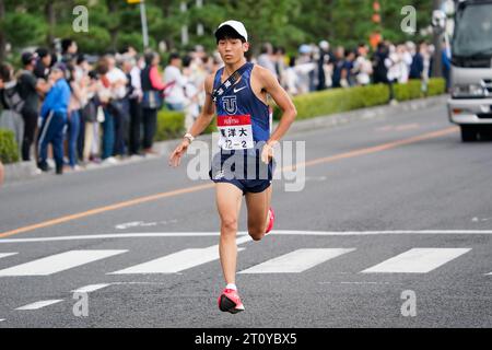 Izumo Japon. 9 octobre 2023. Takaya Kumazaki, 9 OCTOBRE 2023 - Ekiden : 2e Section de la 35e course Izumo Ekiden à Izumo en 2023 la 35e course Izumo Ekiden à Izumo au Japon. Crédit : SportsPressJP/AFLO/Alamy Live News Banque D'Images