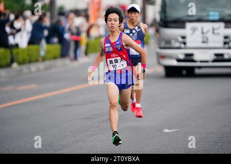 Izumo Japon. 9 octobre 2023. Riki Koike, 9 OCTOBRE 2023 - Ekiden : 2e Section de la 35e course Izumo Ekiden à Izumo en 2023 la 35e Izumo Ekiden à Izumo au Japon. Crédit : SportsPressJP/AFLO/Alamy Live News Banque D'Images