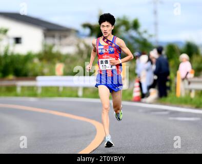 Izumo Japon. 9 octobre 2023. Ryuki Yamamori, 9 OCTOBRE 2023 - Ekiden : 3e section de la 35e course Izumo Ekiden à Izumo en 2023 la 35e course Izumo Ekiden à Izumo au Japon. Crédit : SportsPressJP/AFLO/Alamy Live News Banque D'Images