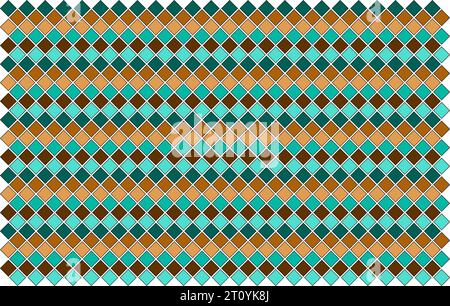 Texture de fond de mur de Dimond abstrait avec illustrateur vectoriel géométrique. Thème de couleur de maille de clôture de fil carré. motif à mailles carrées. Illustration de Vecteur