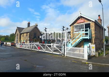 Grosmont Station, North Yorkshire Moors UK Banque D'Images