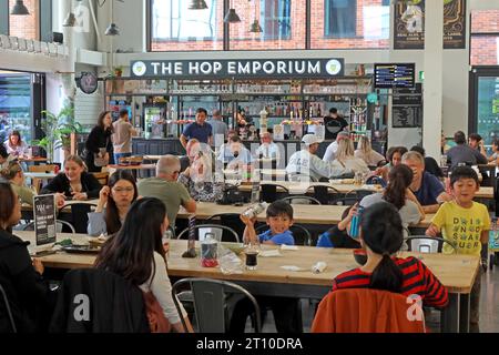 Time Square, Warrington Market, Cheshire, Banque D'Images