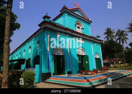 Église notre-Dame des douleurs- Bhoborpara, Mujibnagar, Meherpur Banque D'Images