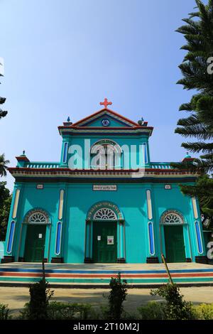 Église notre-Dame des douleurs- Bhoborpara, Mujibnagar, Meherpur Banque D'Images