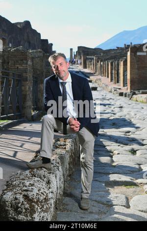 Italie, Pompéi, près de Naples, Gabriel Zuchtriegel, Directeur du Parc archéologique de Pompéi photo © Sandro Michahelles/Sintesi/Alamy stock photo Banque D'Images