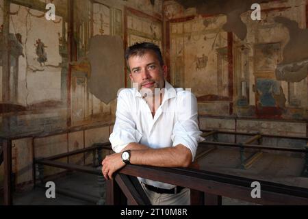 Italie, Pompéi, près de Naples, Gabriel Zuchtriegel, Directeur du Parc archéologique de Pompéi photo © Sandro Michahelles/Sintesi/Alamy stock photo Banque D'Images