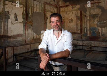 Italie, Pompéi, près de Naples, Gabriel Zuchtriegel, Directeur du Parc archéologique de Pompéi photo © Sandro Michahelles/Sintesi/Alamy stock photo Banque D'Images