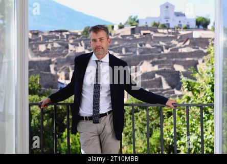 Italie, Pompéi, près de Naples, Gabriel Zuchtriegel, Directeur du Parc archéologique de Pompéi photo © Sandro Michahelles/Sintesi/Alamy stock photo Banque D'Images