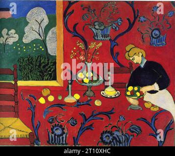 Harmonie en rouge par Henri Matisse Banque D'Images